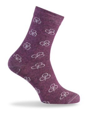 Ženska visoka nogavica rožica 3