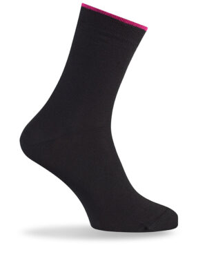 Ženska visoka nogavica barvni rob